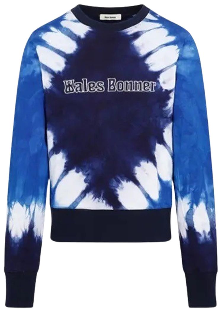 Wales Bonner Tie Dye Fleece Original Sweatshirt Blue Multicolor
