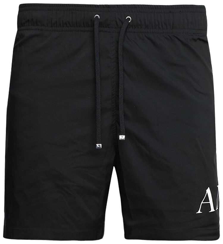 Amiri Double Logo Swim Trunk Black