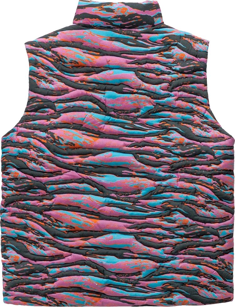 ERL Printed Qulted Puffer Vest Pink Rave