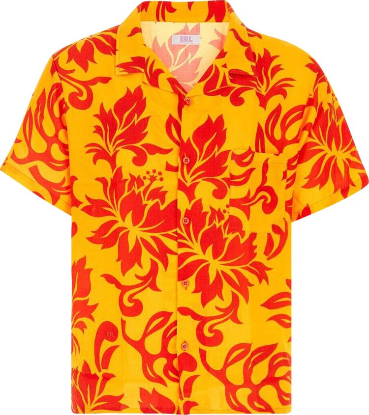 ERL Printed Short-Sleeve Shirt 'Tropical Flowers'