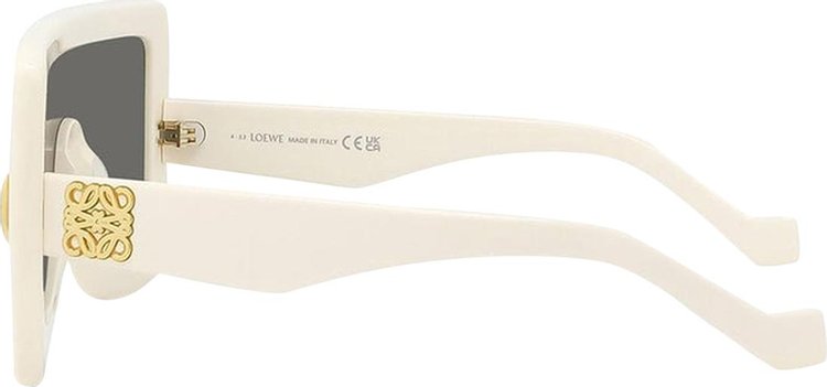 Loewe Chunky Anagram Mask Sunglasses IvorySmoke