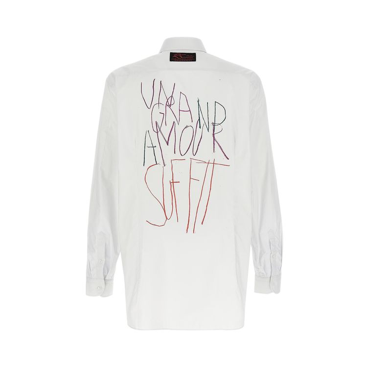 Raf Simons x Philippe Vandenberg Big Fit Shirt With Grand Amour Print Pearl
