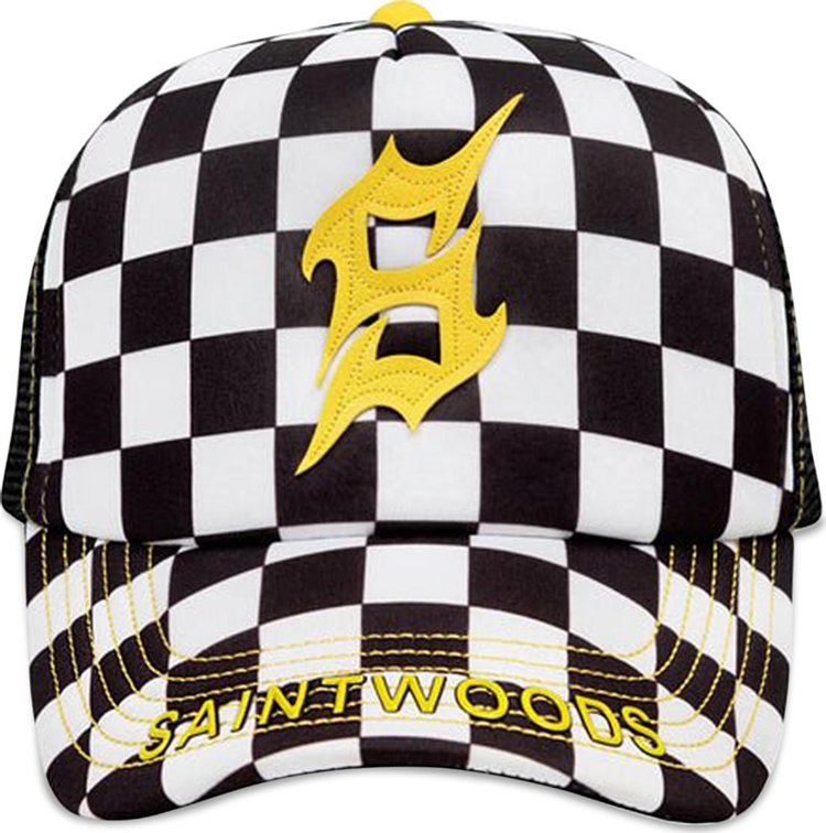 Saintwoods Checkered Hat 'Black'