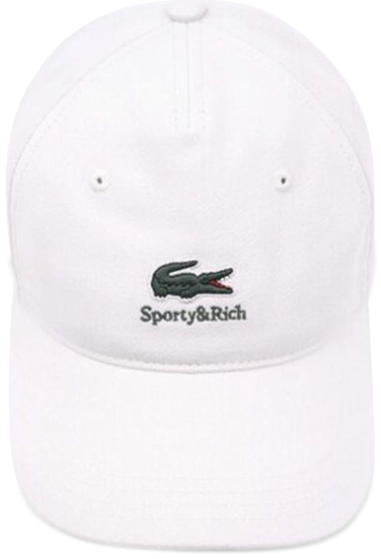 Sporty  Rich x Lacoste Serif Hat Farine
