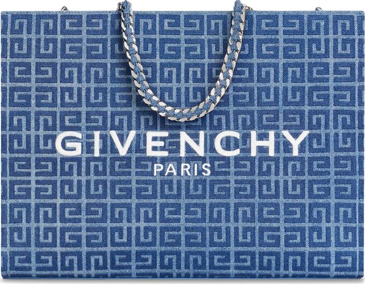 Givenchy Medium G Tote Shopping Bag Medium Blue