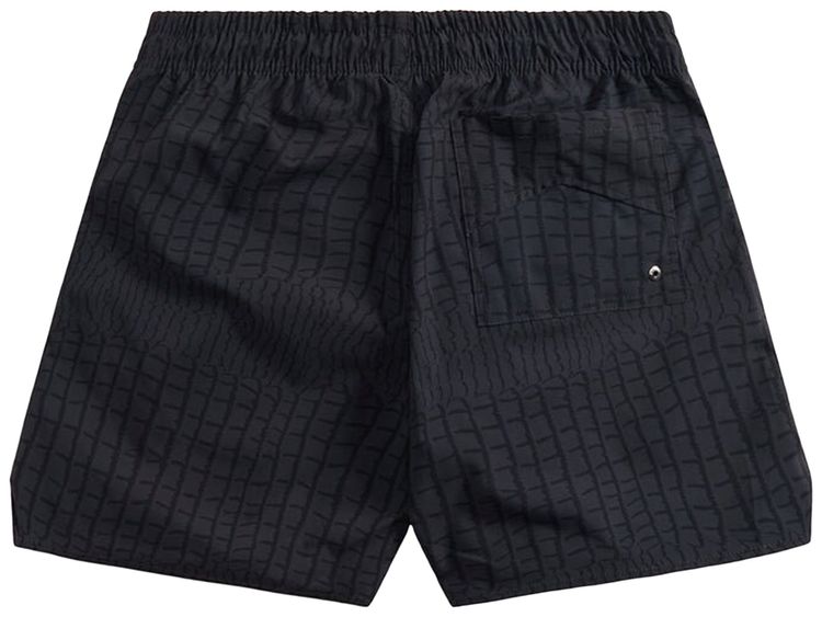 Rhude Crocodile Swim Shorts Black