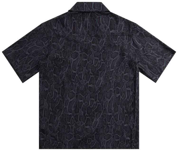 Rhude Rayon Snake Shirt Black