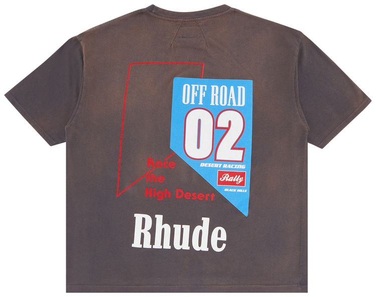 Rhude 02 Tee Vintage Grey