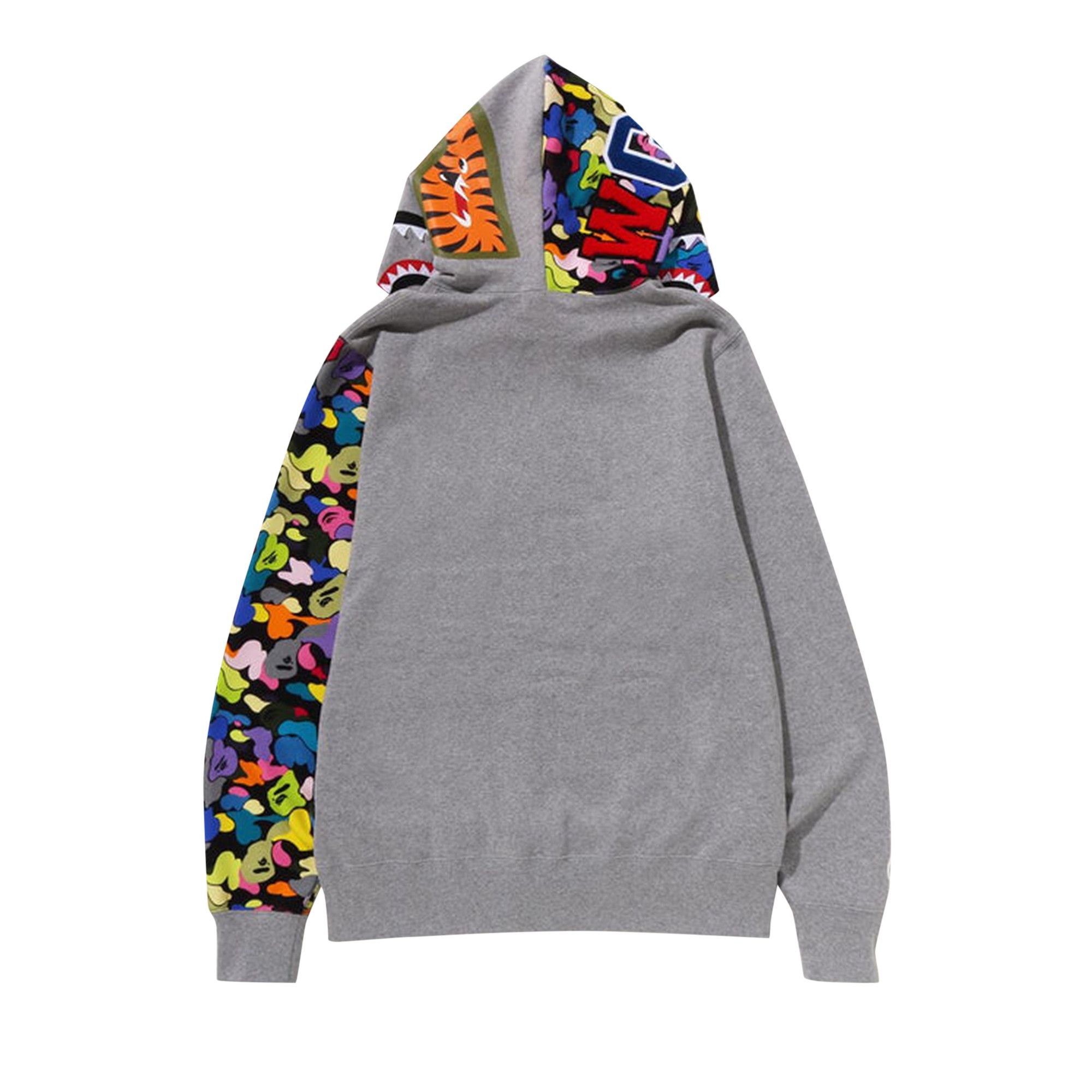 Bape multi camo shark full zip hoodie new arrivals