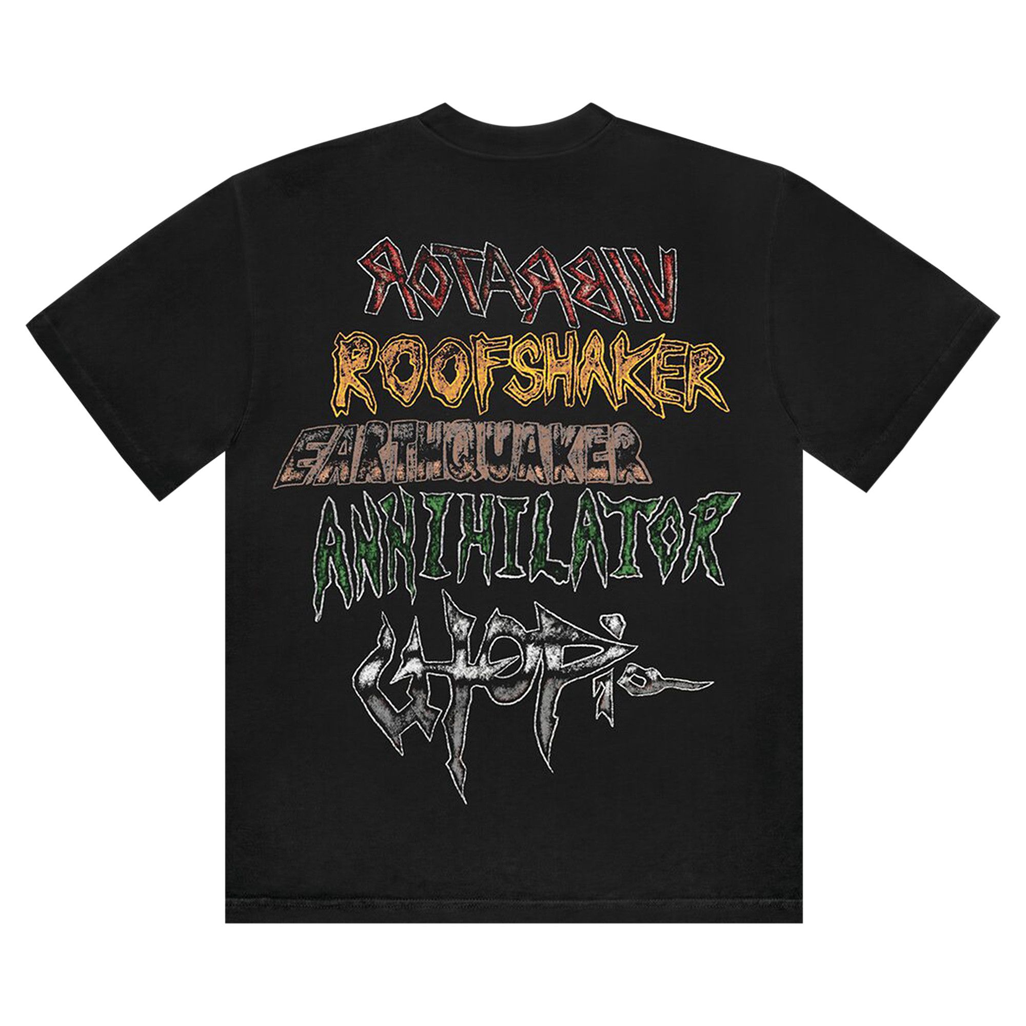 Travis Scott Cactus Jack × Sp5der Tシャツ Black｜関送無料 Travis Scott Cactus Jack X SP5DER Days before Rodeo III tee