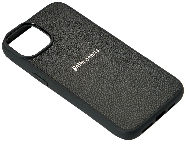Palm Angels Basic Logo iPhone 14 Case Black