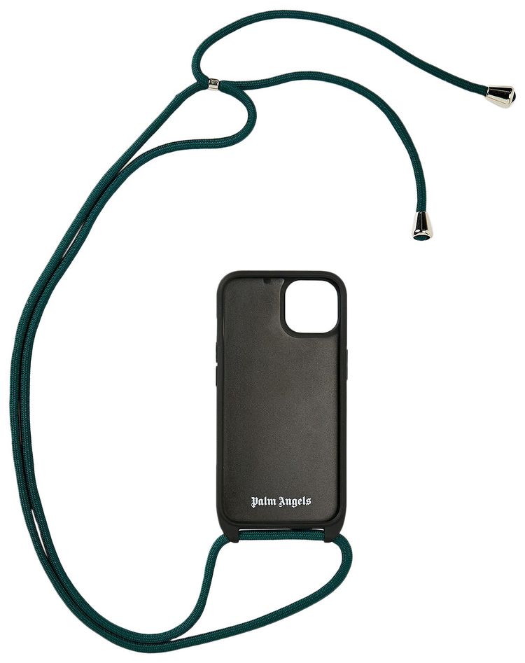 Palm Angels Classic Logo iPhone 14 Case Forest Green