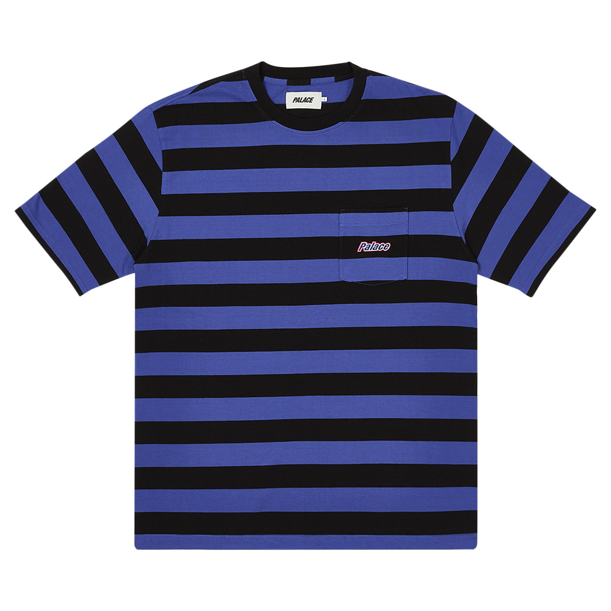 Buy Palace Block Stripe T Shirt Black P25ES013 GOAT