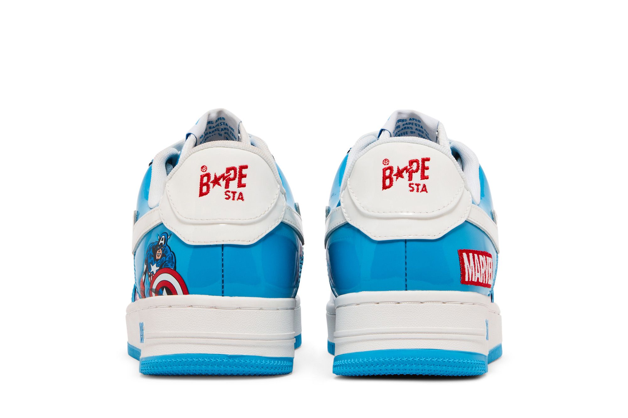 靴 APE BAPE MARVEL BAPE STA CAPTAIN AMERICA A Bathing Ape x Marvel Bape sta 'Captain America' 1I73-191-903