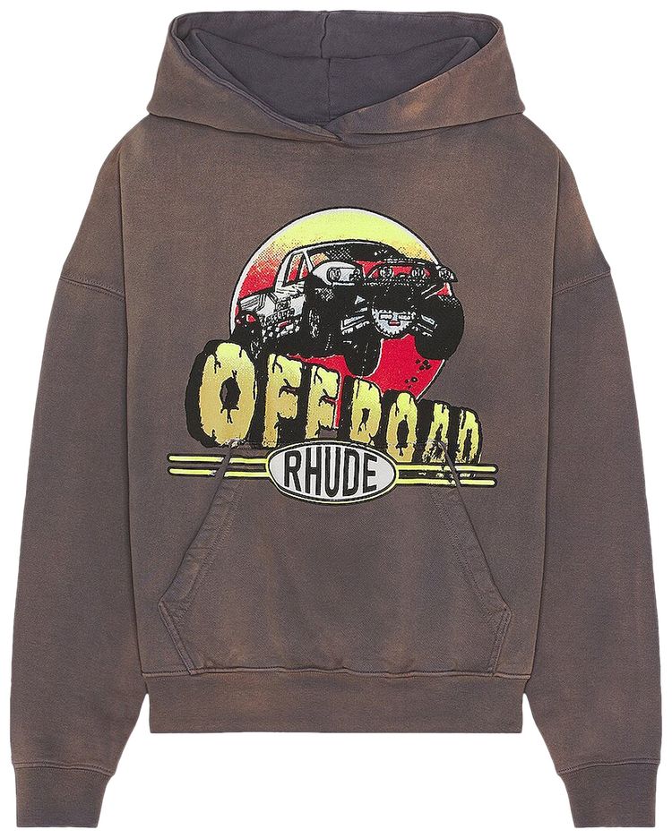 Rhude Off Road Hoodie Vintage Grey
