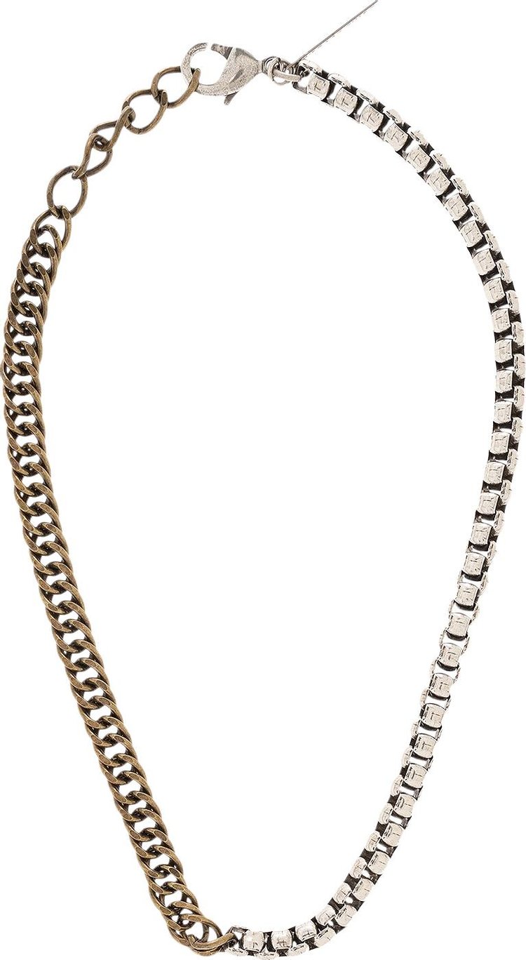 Dries Van Noten Curb Chain Necklace 'Silver/Brass'
