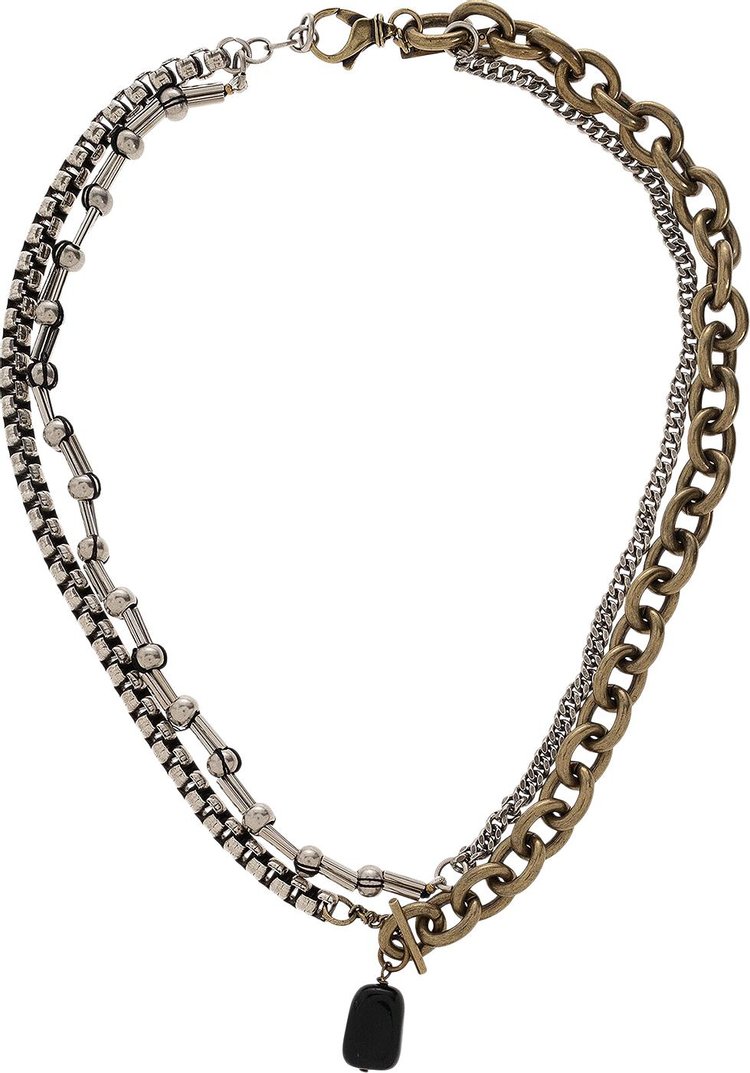Dries Van Noten Lourdes Curb Chain Necklace 'Black'