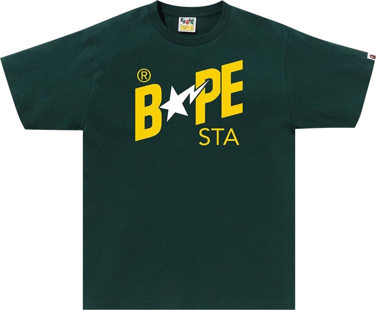 BAPE Colors Bape Sta Logo Tee 'Green'