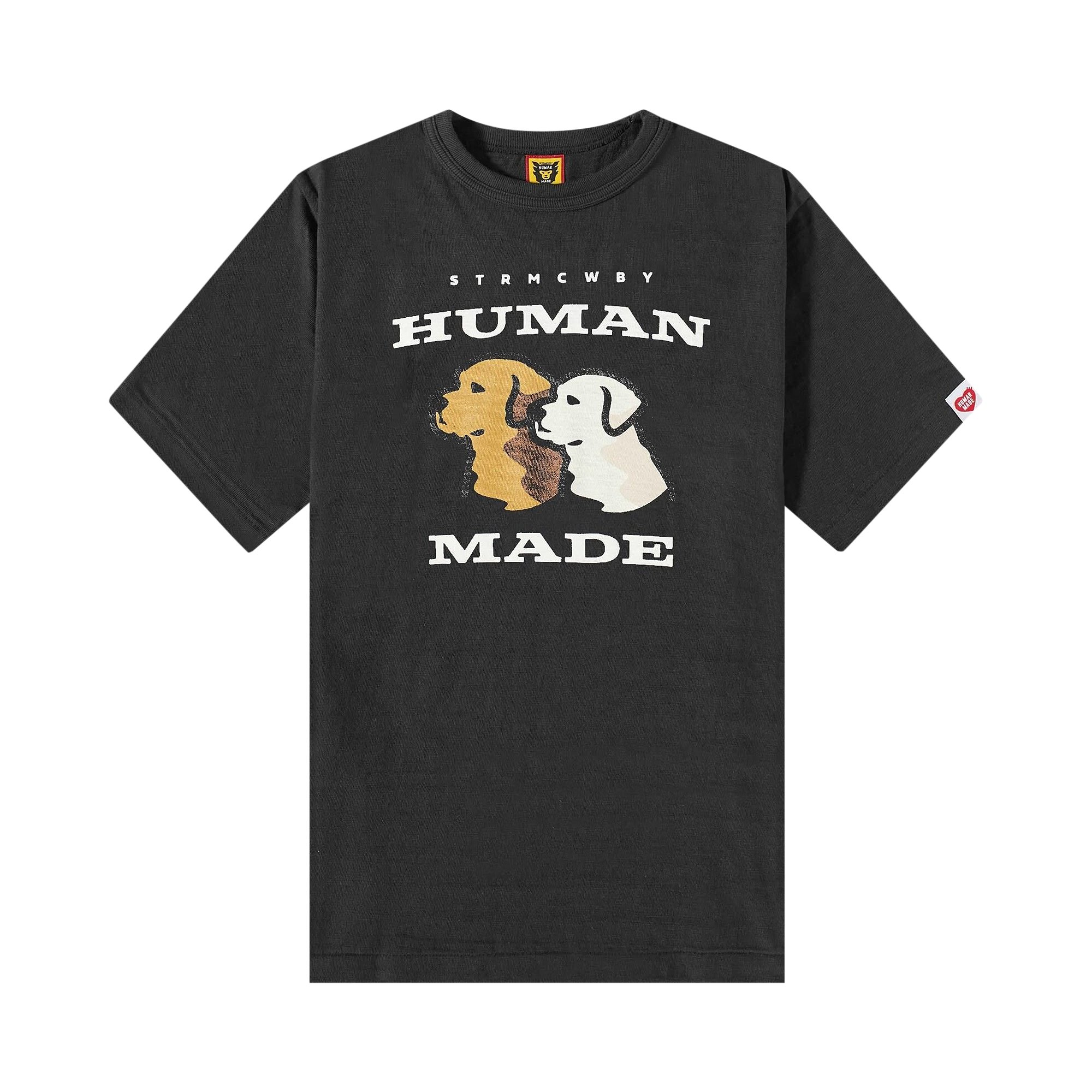 Buy Human Made Two Dogs Tee #12 'Black' - HM25TE013 BLAC | GOAT
