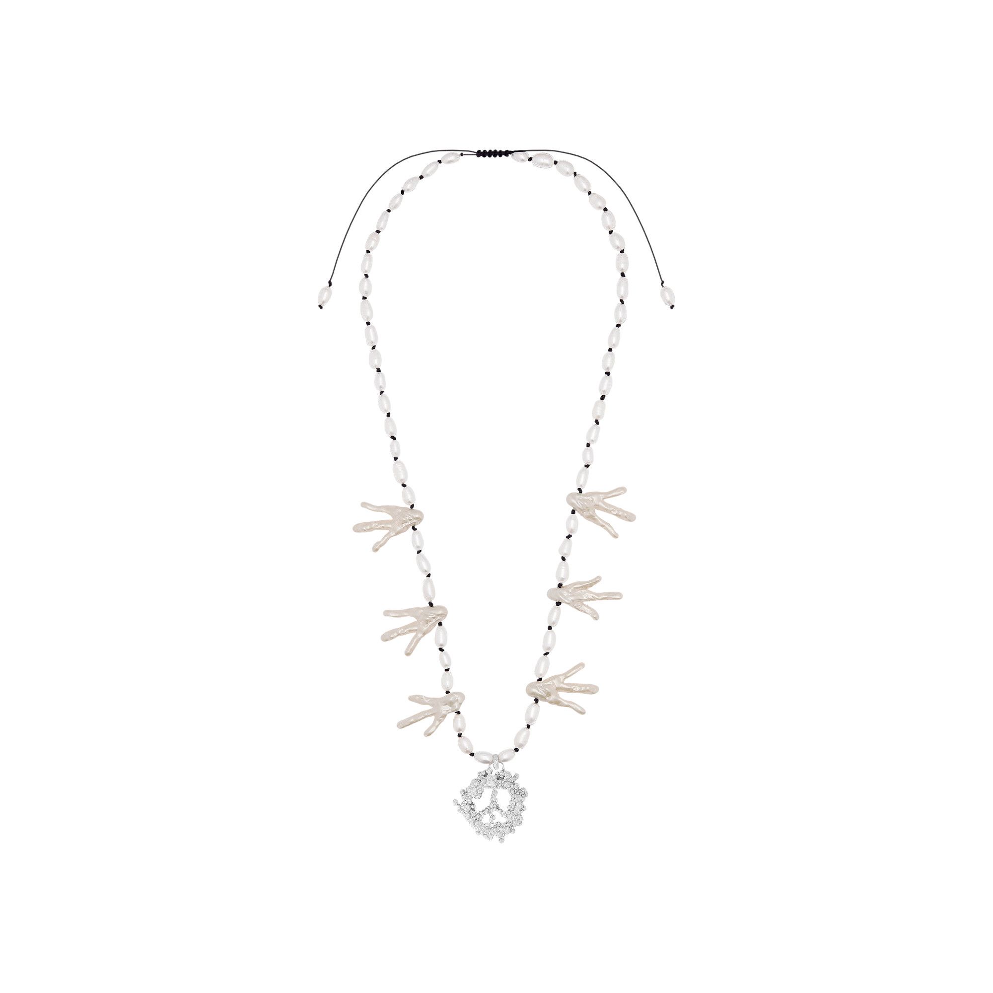 Buy Dior x Denim Tears Necklace 'White/Silver' - N2195HOMGM D009