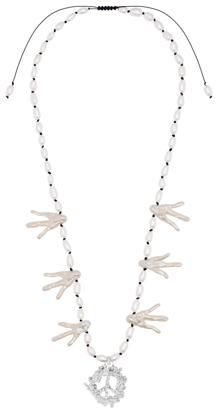 Dior x Denim Tears Necklace WhiteSilver