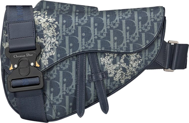 Dior x Denim Tears Saddle Bag Blue