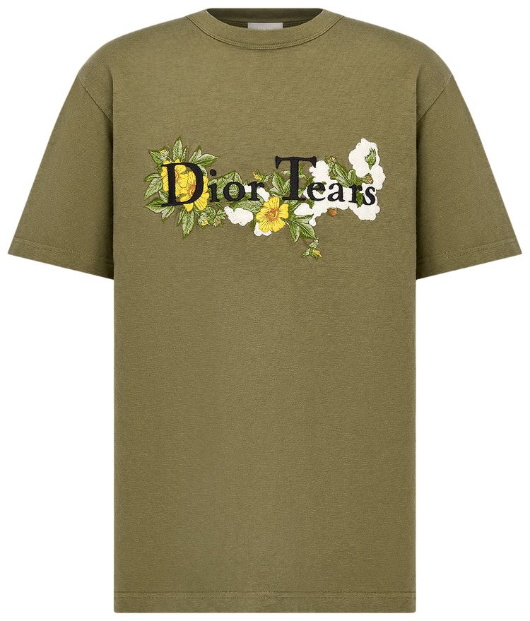 Dior x Denim Tears T Shirt Khaki
