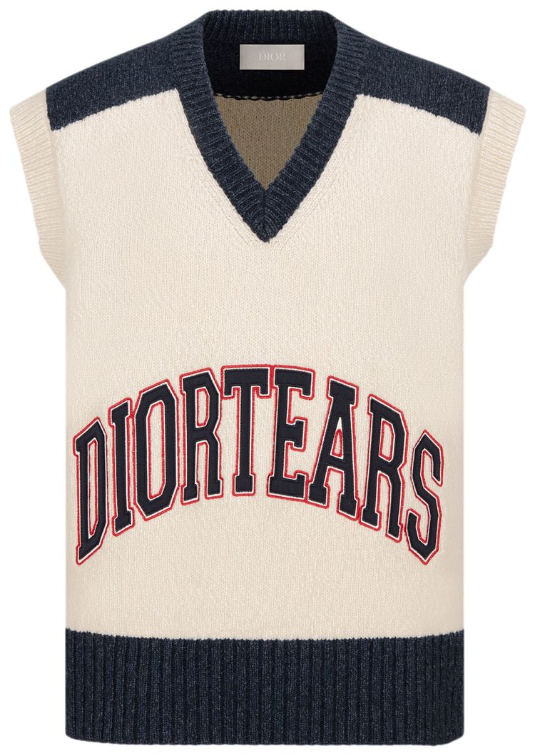 Dior x Denim Tears Sleeveless Sweater White