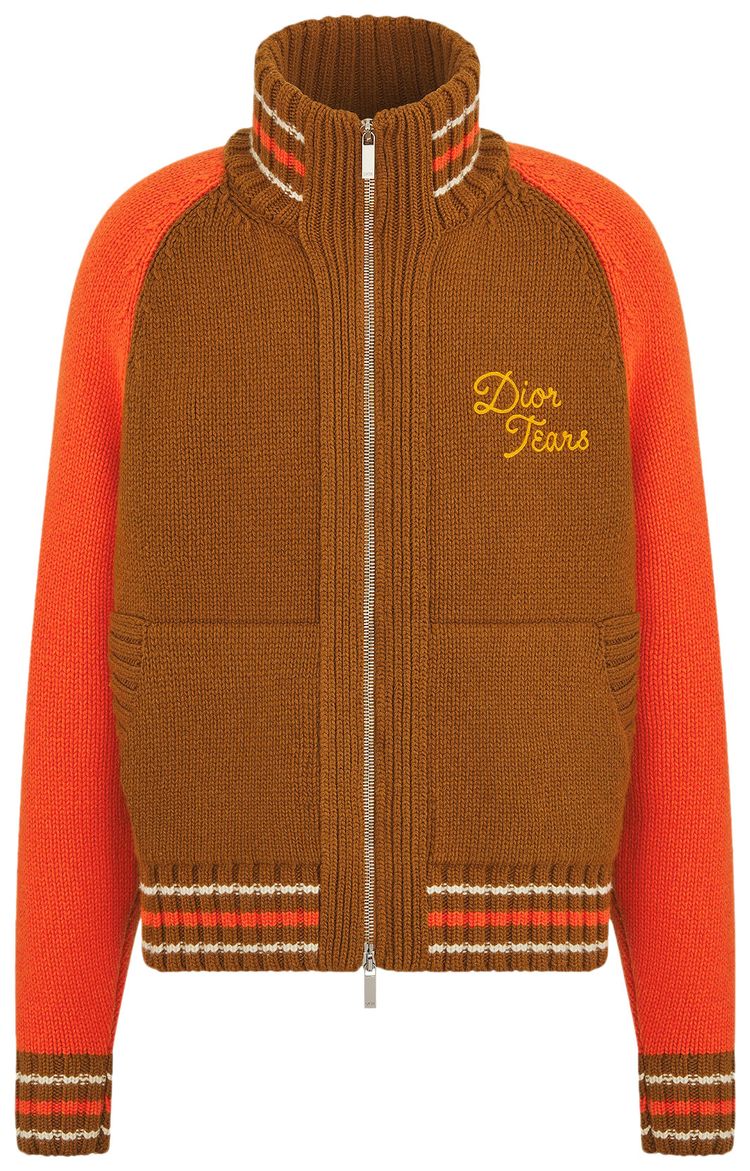 Dior x Denim Tears Zipped Blouson BrownRed