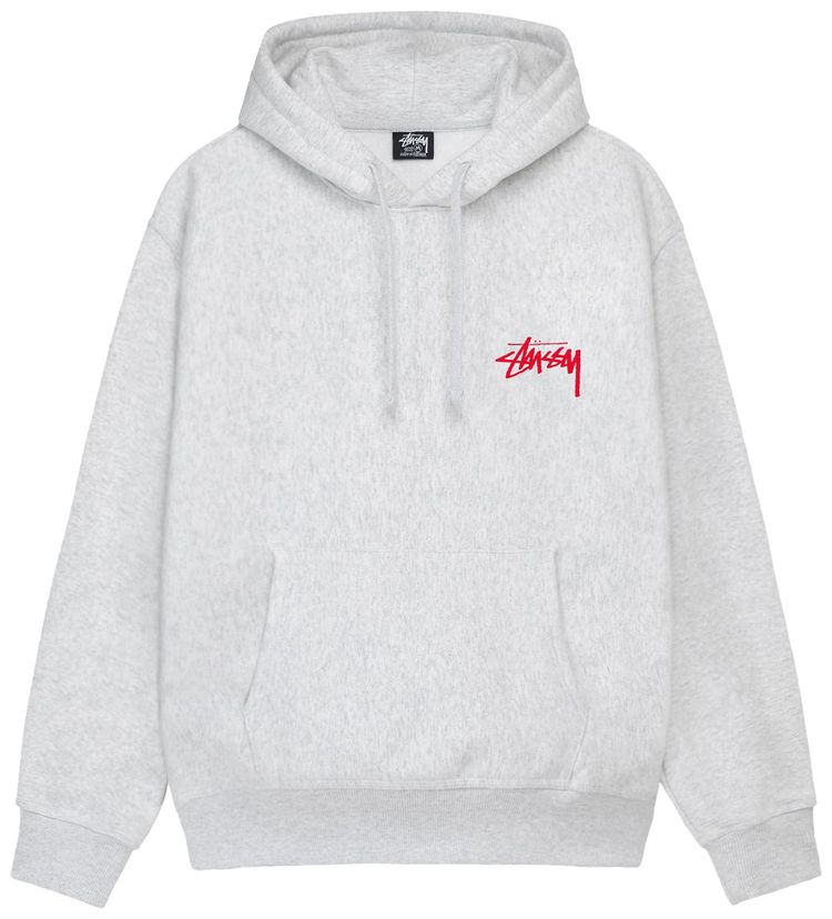 Stussy Skate Tough Hoodie Ash Heather