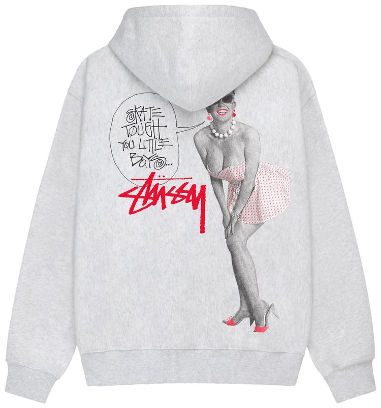 Stussy Skate Tough Hoodie Ash Heather