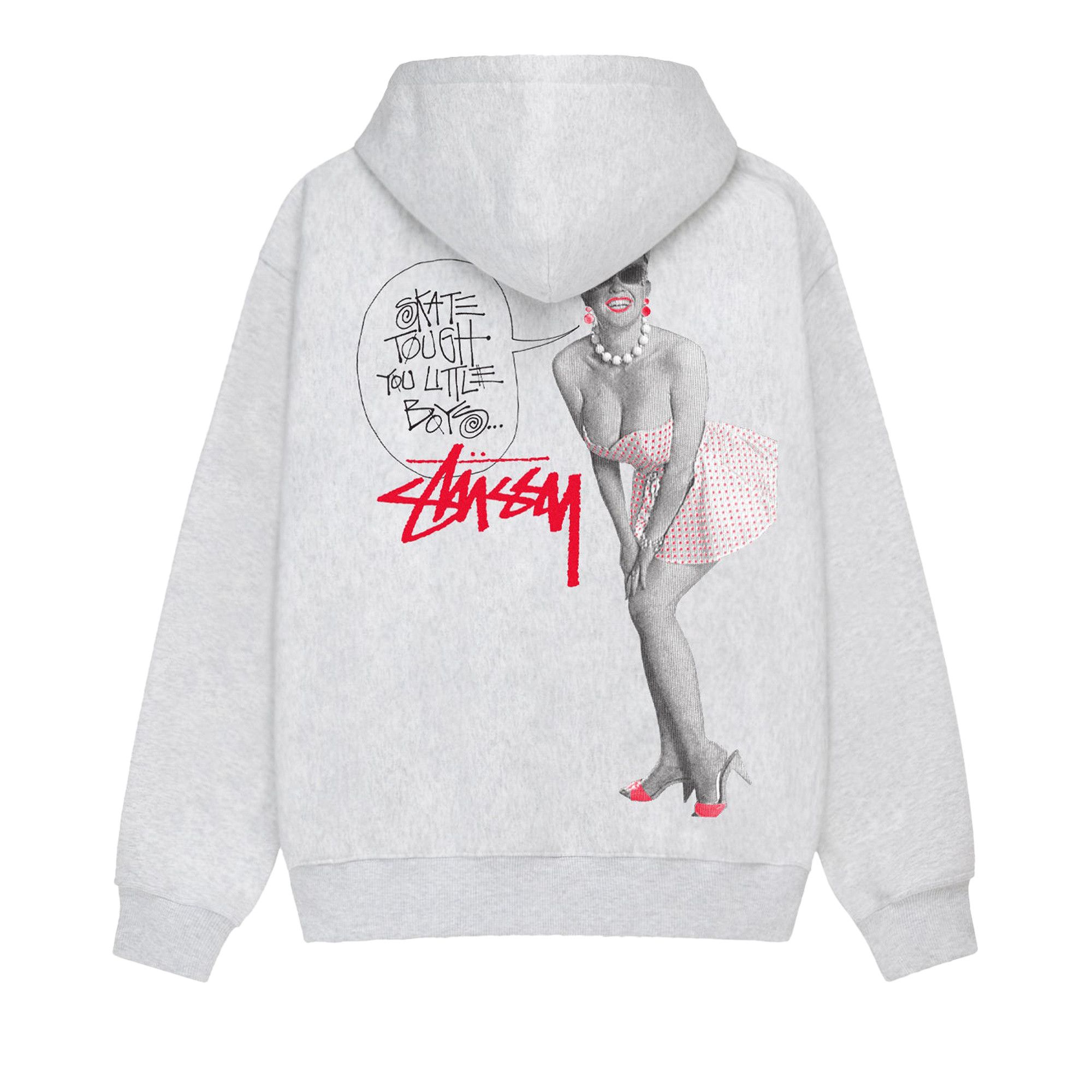 激安アウトレット通販 レディース Buy Stussy 1974935 - Heather' 'Ash Hoodie Zip Tough Skate トップス