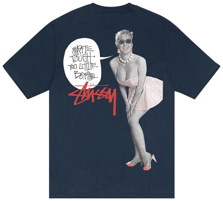 Stussy Skate Tough Tee Navy