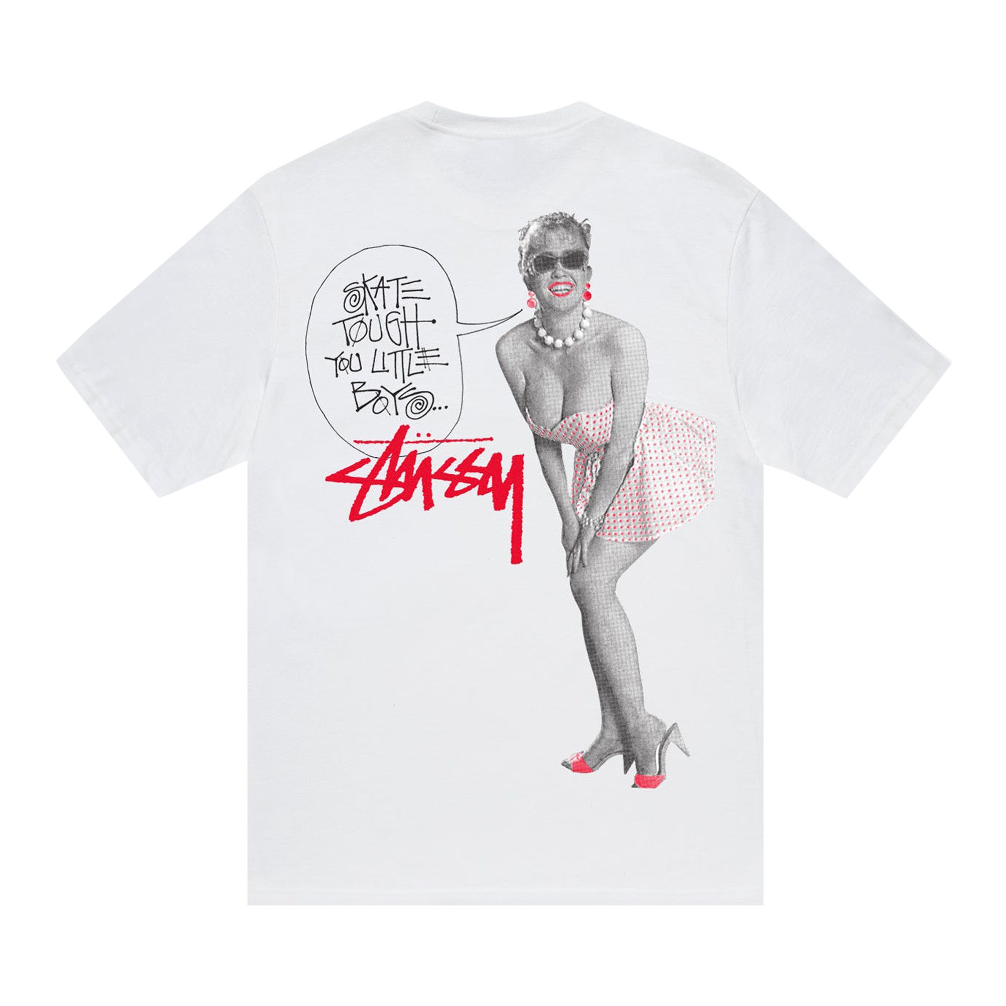 Buy Stussy Skate Tough Tee 'White' - 1904935 WHIT | GOAT