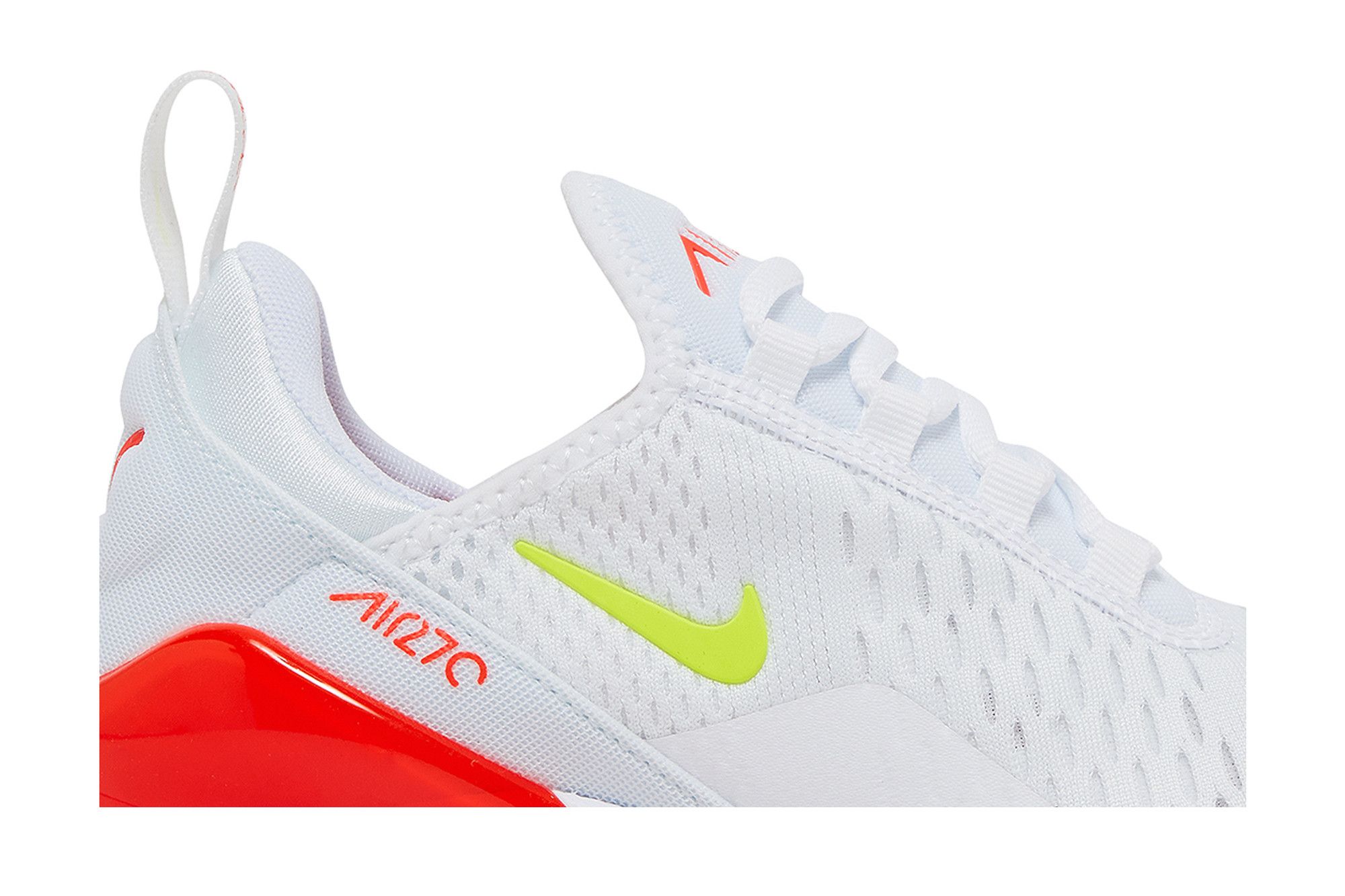 Size 10.0 Wmns Air Max 270 'White Bright Crimson Volt'