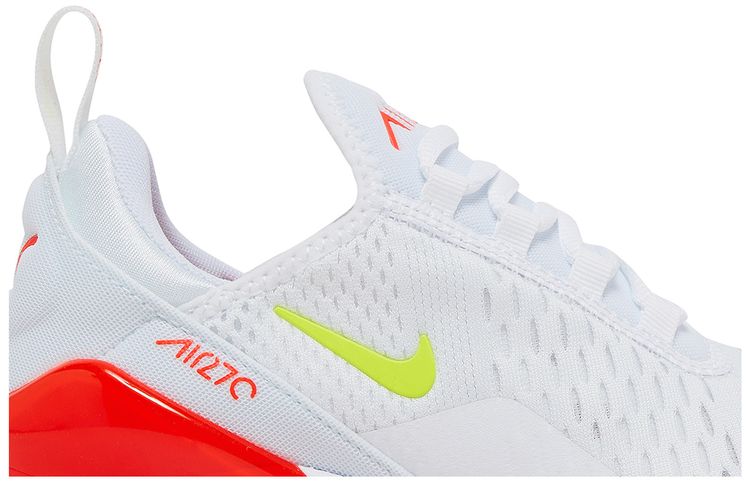 Nike Wmns Air Max 270 White Bright Crimson Volt