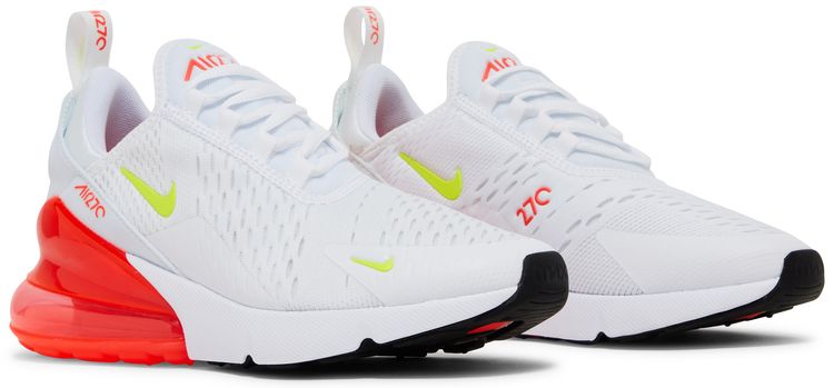 Nike Wmns Air Max 270 White Bright Crimson Volt