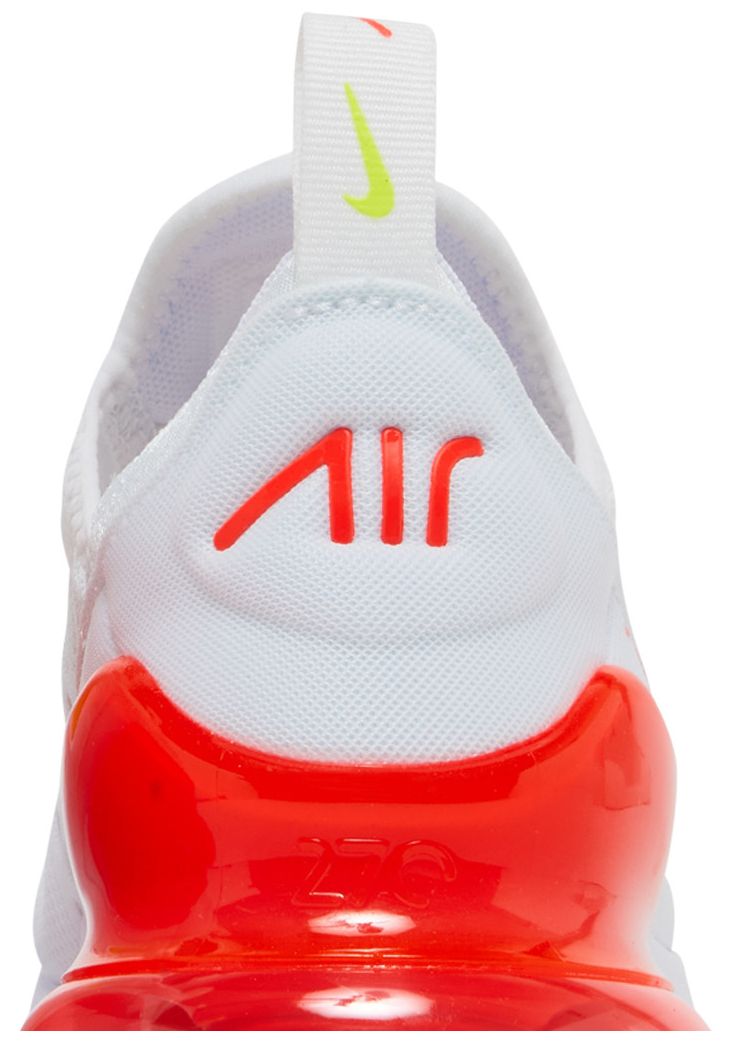 Nike Wmns Air Max 270 White Bright Crimson Volt