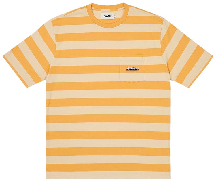 Palace Block Stripe T Shirt Amber Nectar