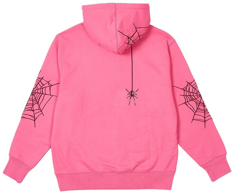 Palace Spider Zip Hood Shock Pink
