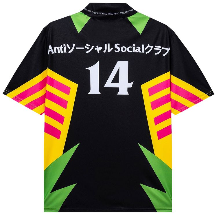 Anti Social Social Club Own Goal Soccer Jersey Black