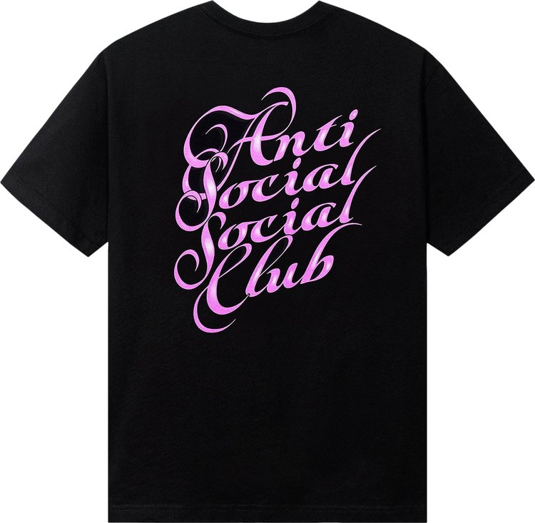 Anti Social Social Club Eyelash Tee Black