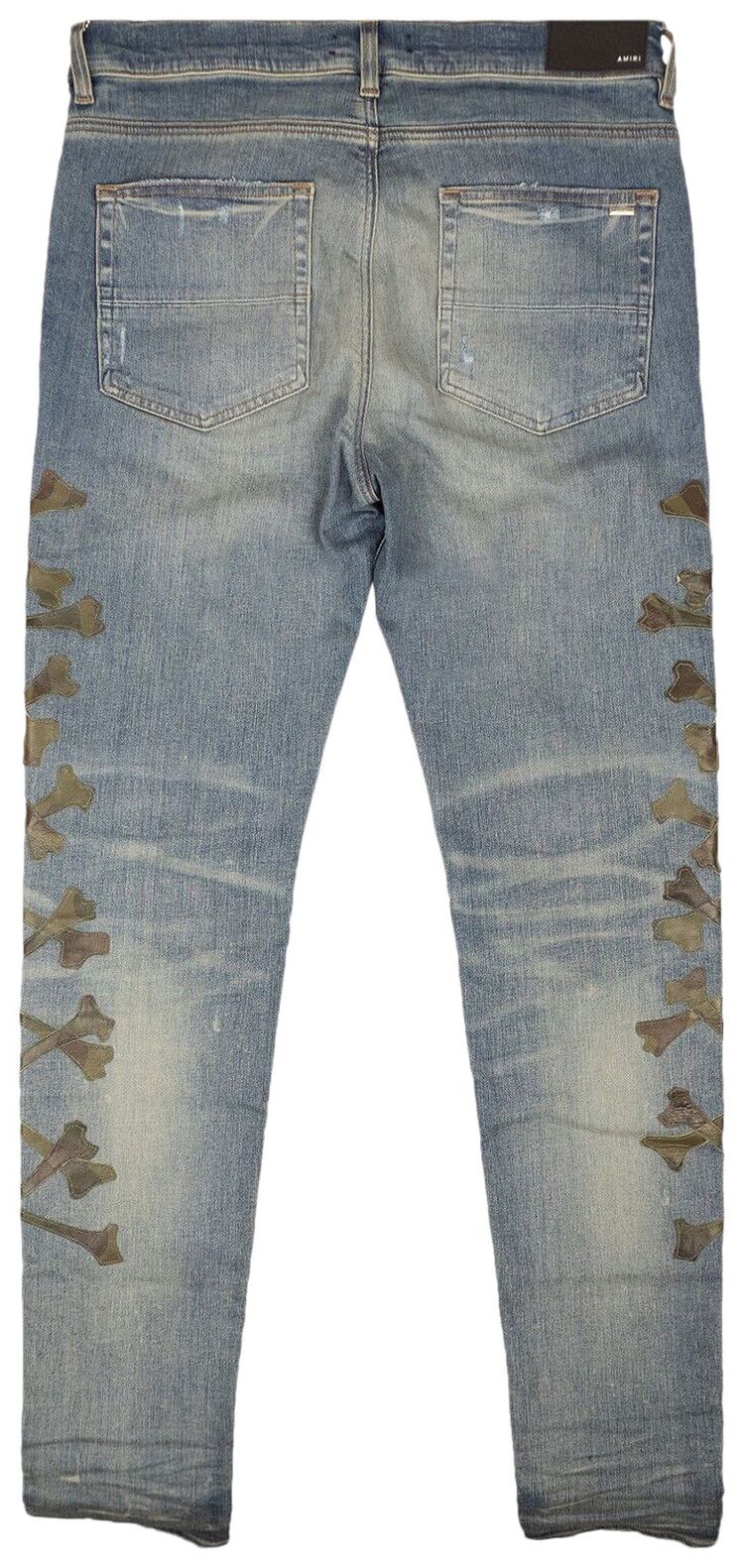 Amiri Camo Bones Jean Indigo