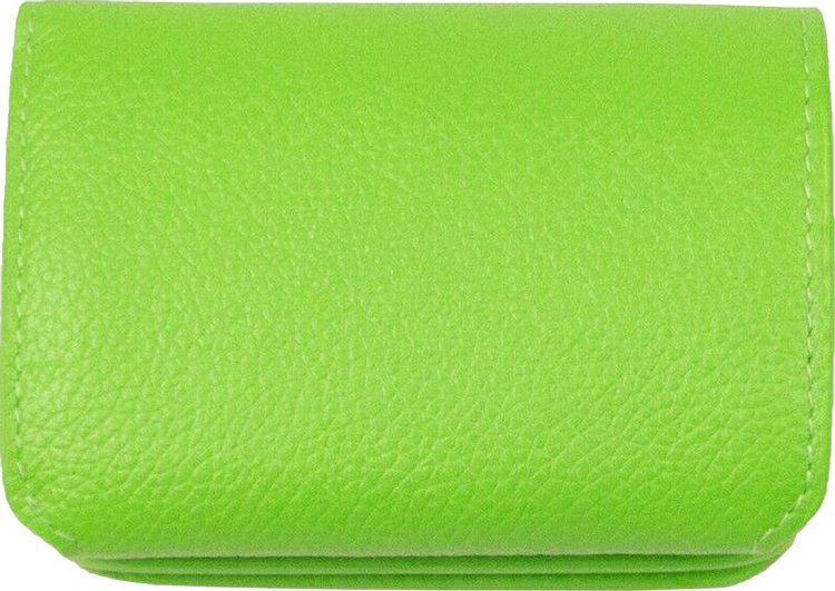 Balenciaga Cash Mini Wallet Green