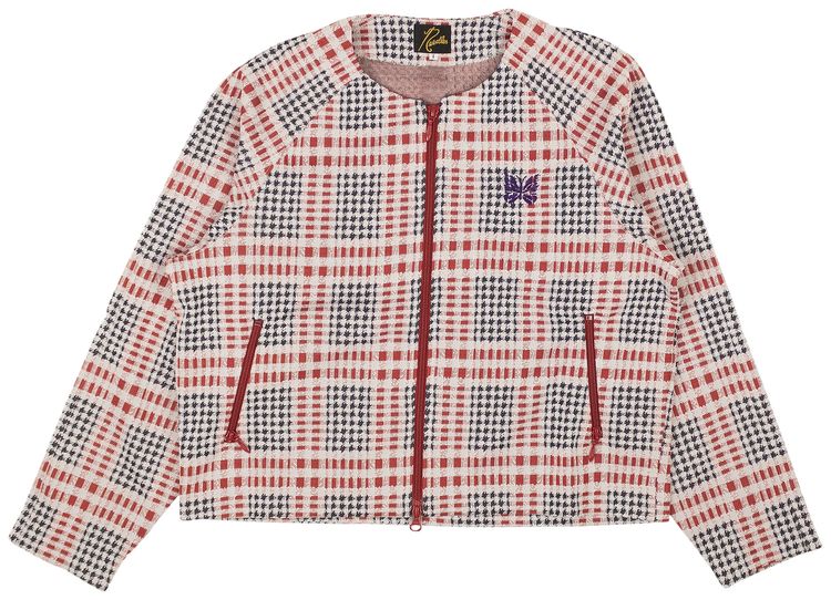 Needles Track Jacket WhiteRedBlack