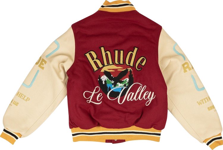 Rhude Le Valley Varsity Jacket Multicolor