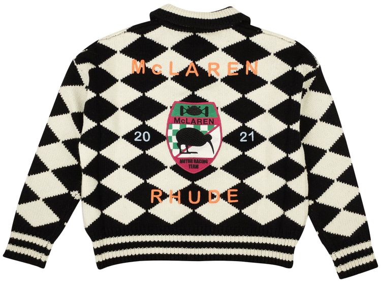 Rhude x McLaren Flag Polo Sweater Multicolor