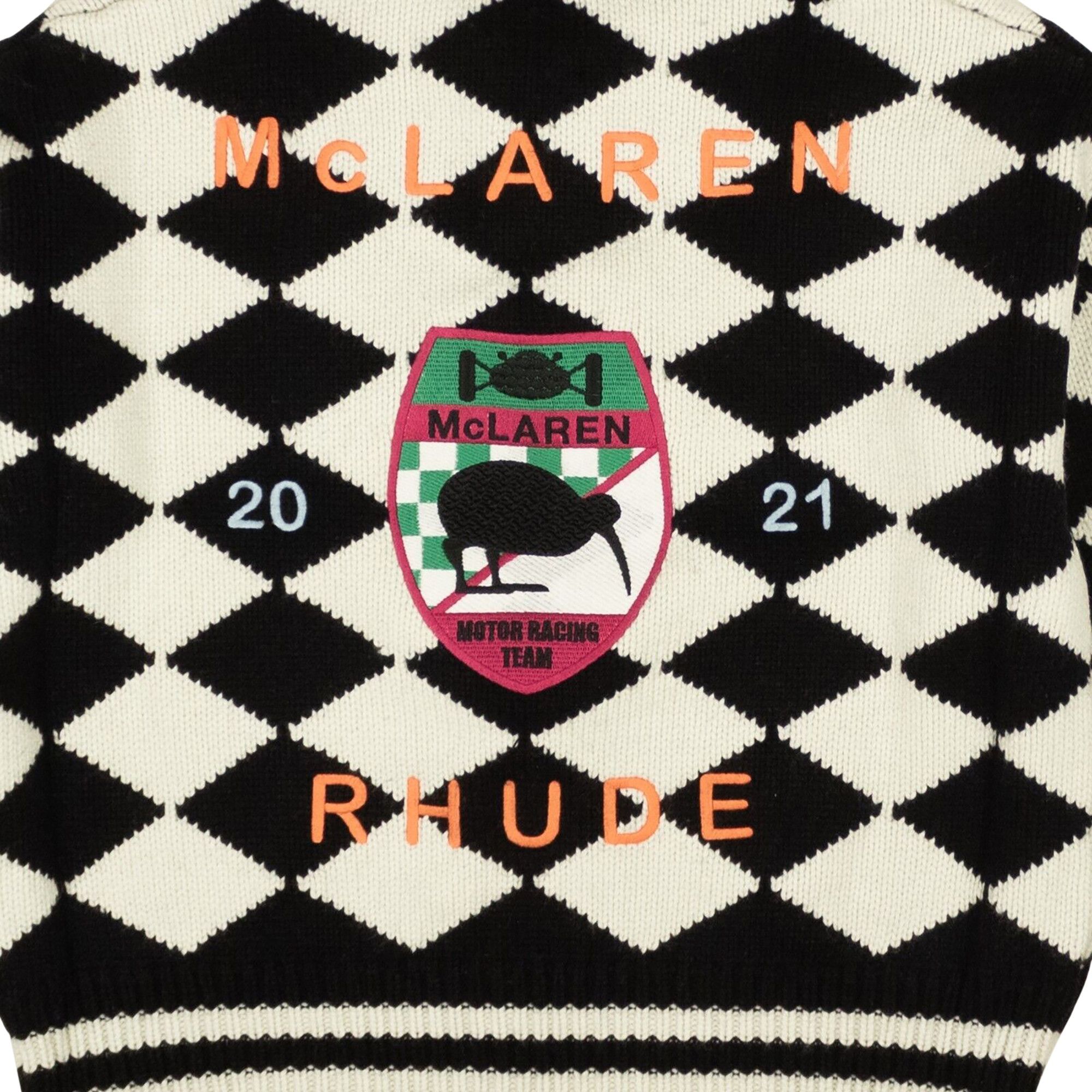Buy Rhude x McLaren Flag Polo Sweater 'Multicolor