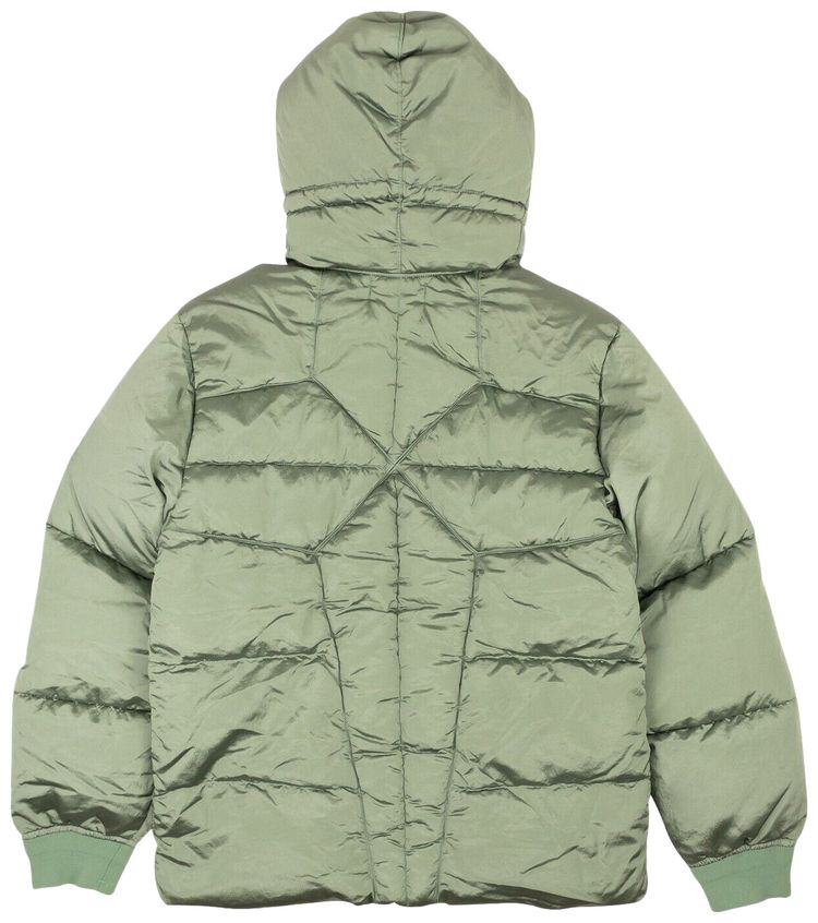 Stone Island Hooded Down Jacket Green