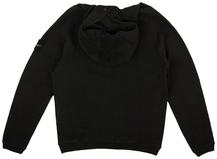 Stone Island Logo Pullover Sweatshirt Black